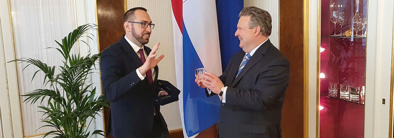 Die Bürgermeister von Zagreb und Wien in lebhaftem Gespräch