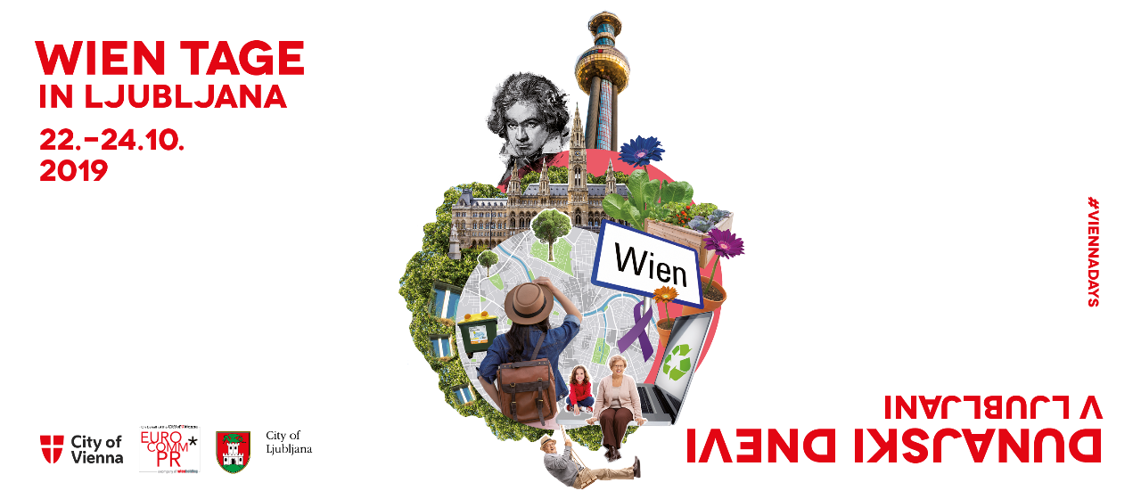 Werbebanner der Wien Tage Ljubljana 2019, Copyright: Eurocomm-PR