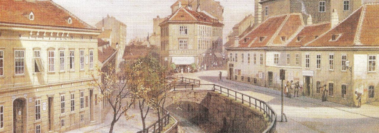 Hernals Elterleinplatz im Jahre 1870
