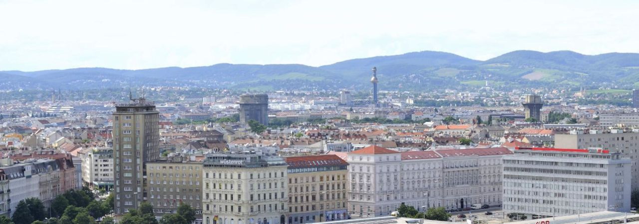 Wiener Skyline vom Riesenrad aus gesehen