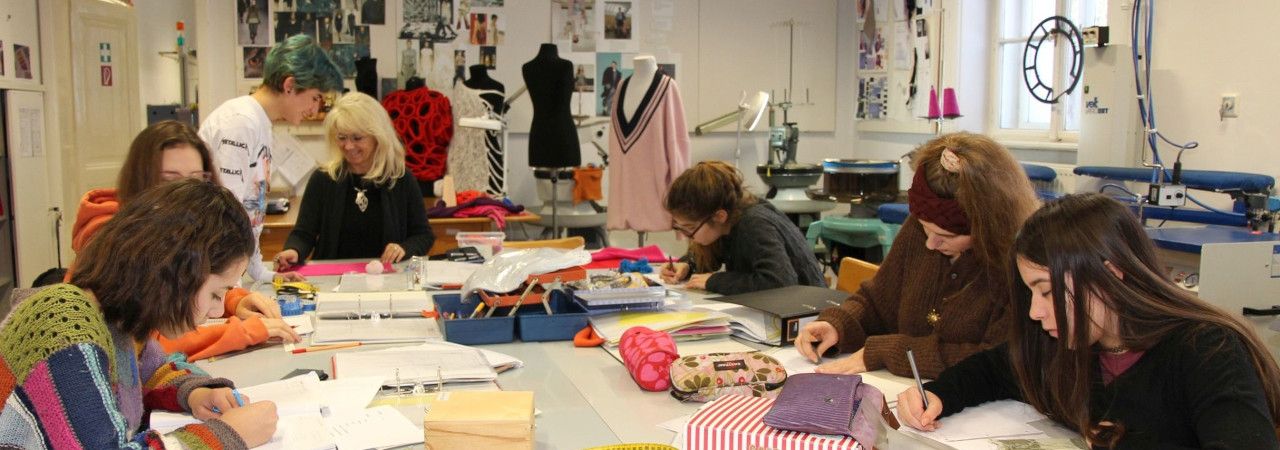Unterricht in der Modeschule Hetzendorf