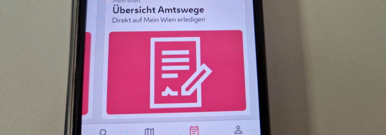 Ansicht der neuen Funktion zur Erledigung der Amtswege in der App auf dem Smartphone