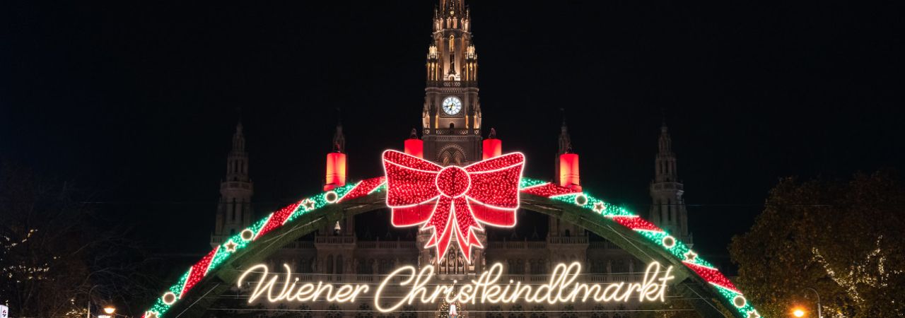 A bécsi Christkindlmarkt bejárata