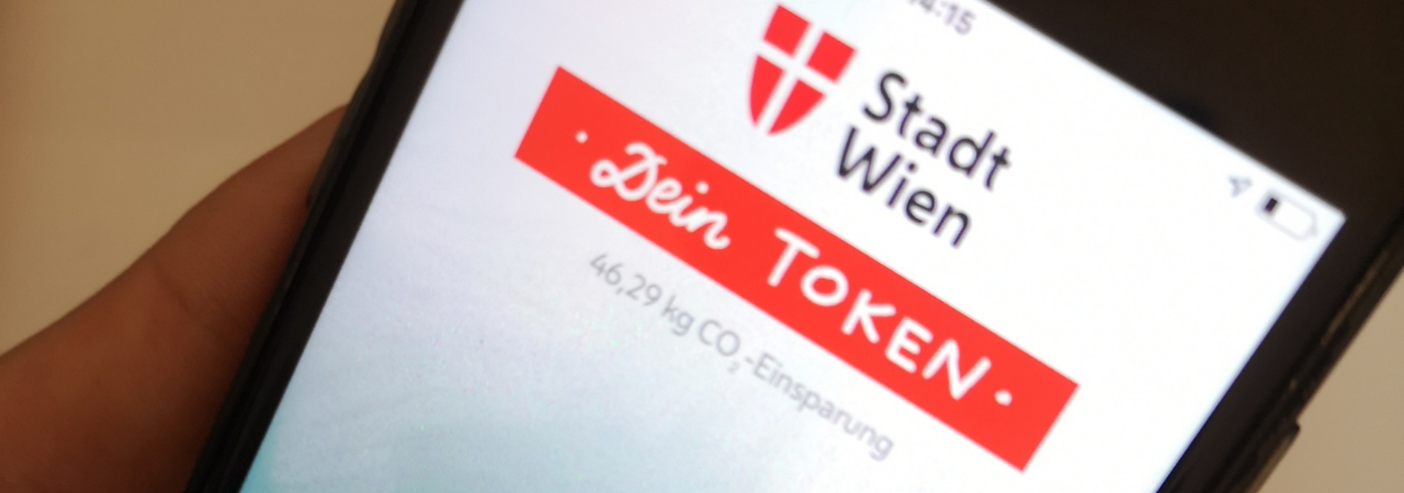 Rozhraní aplikace Wien Token