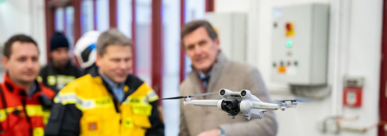 Felderítő drónokat tesztel a Bécsi Tűzoltóság