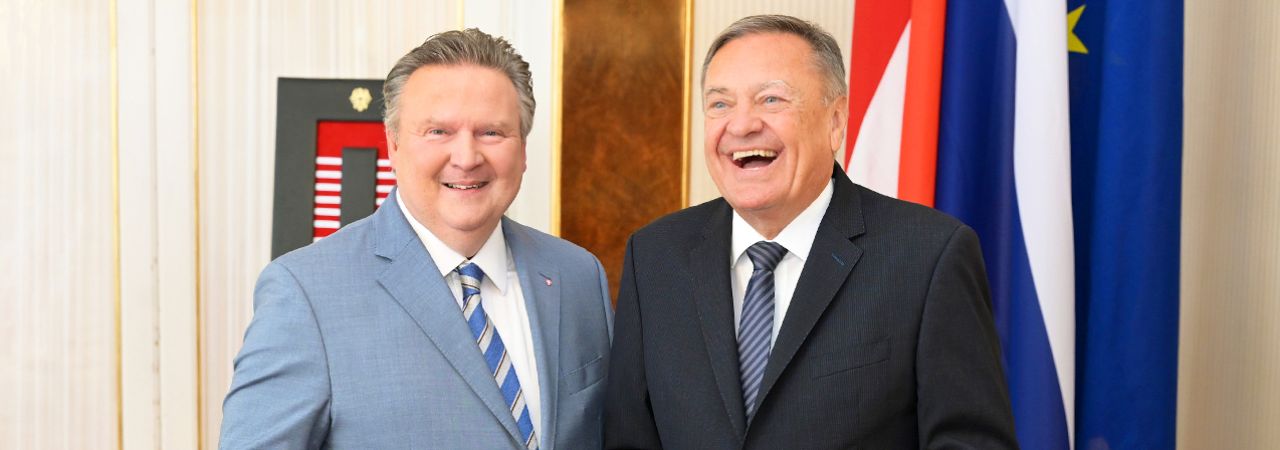 Der Bürgermeister von Wien und der Bürgermeister von Ljubljana