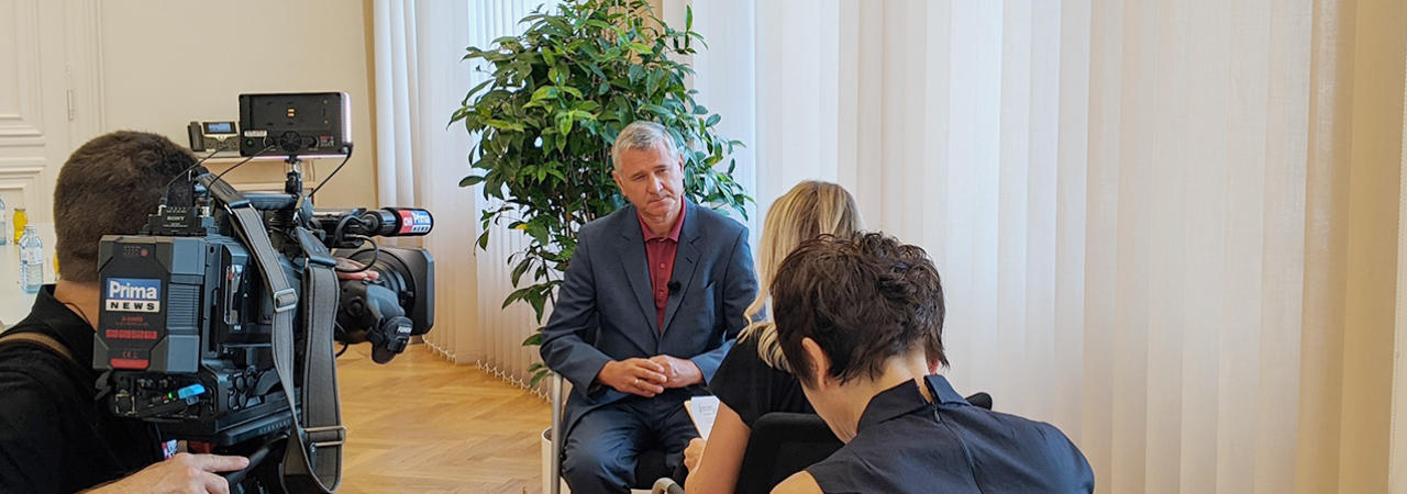 Interview mit Präsident der Mietervereinigung Österreich vor Kamera