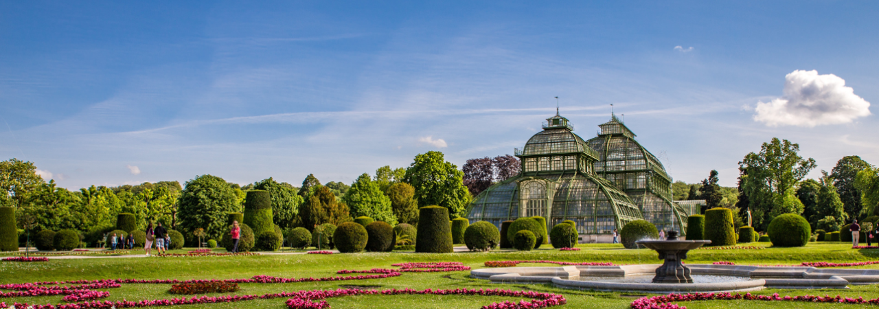 Palmenhaus v zámeckém parku Schönbrunn