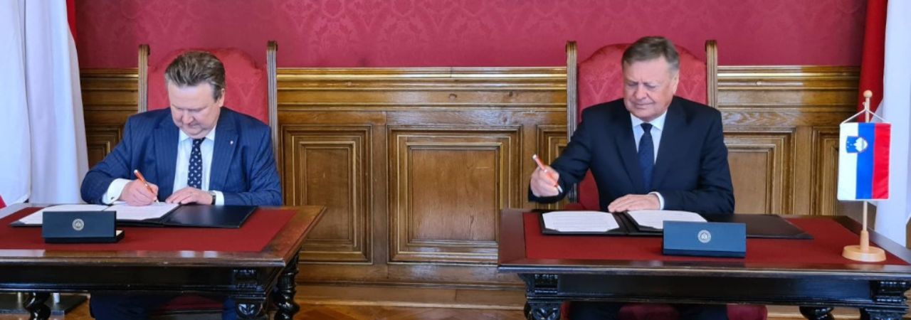 Michael Ludwig  in Zoran Janković ob podaljšanju sporazuma o sodelovanju med mestoma