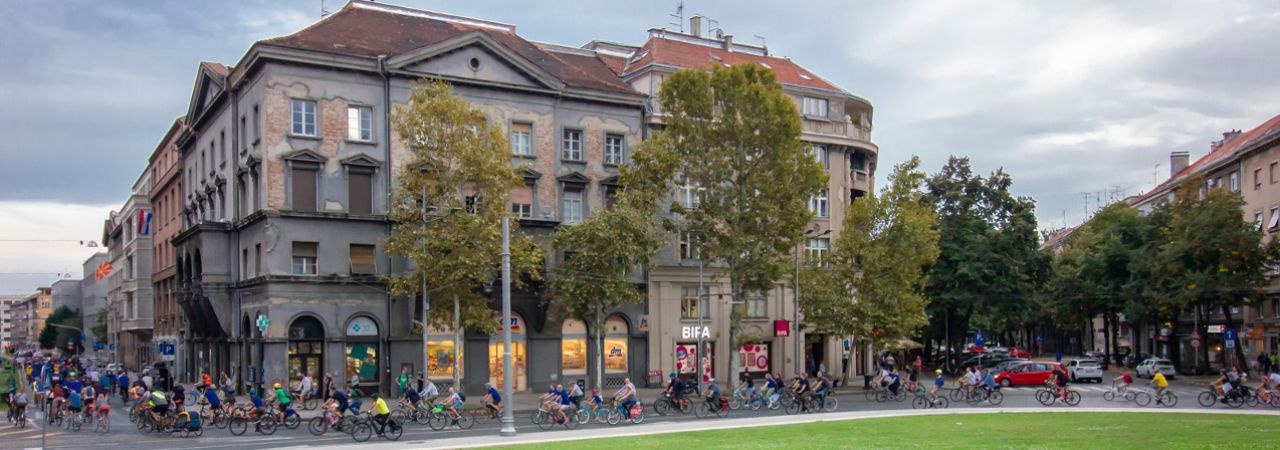 Fahrradfahren in Zagreb