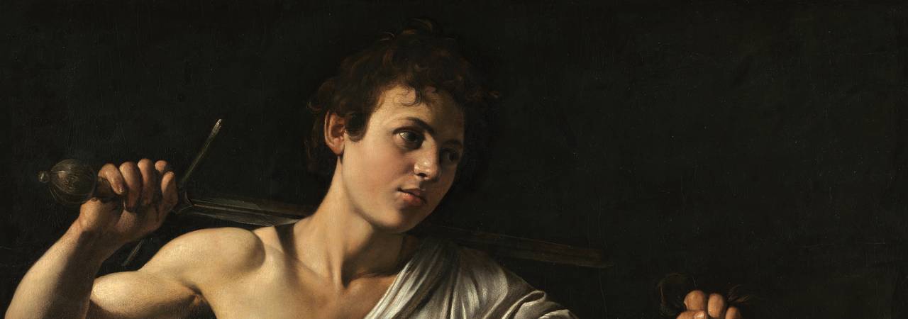 Caravaggio: David s hlavou Goliáše