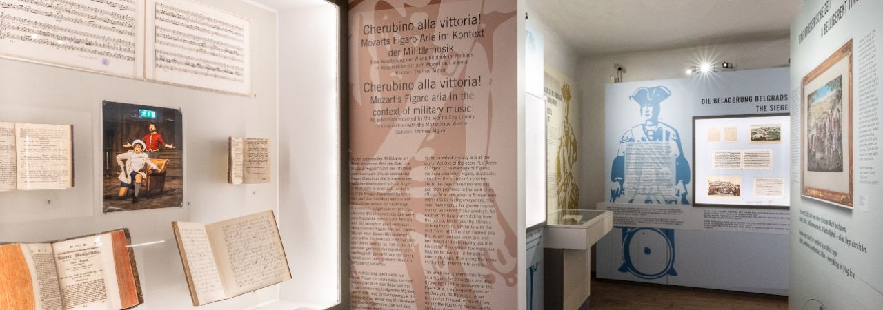 Ausstellungsansicht der neuen Sonderausstellung im Mozarthaus Vienna