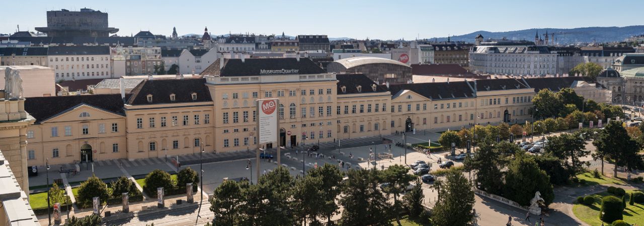 Vorderansicht Museumsquartier