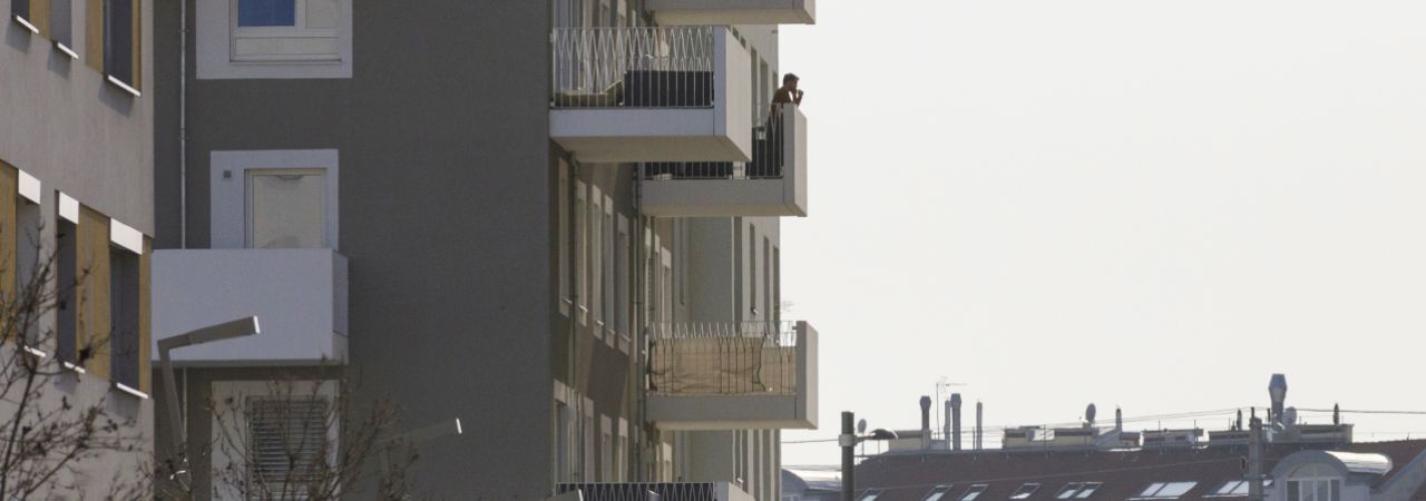 Modernes Wohngebäude im Nordbahnviertel
