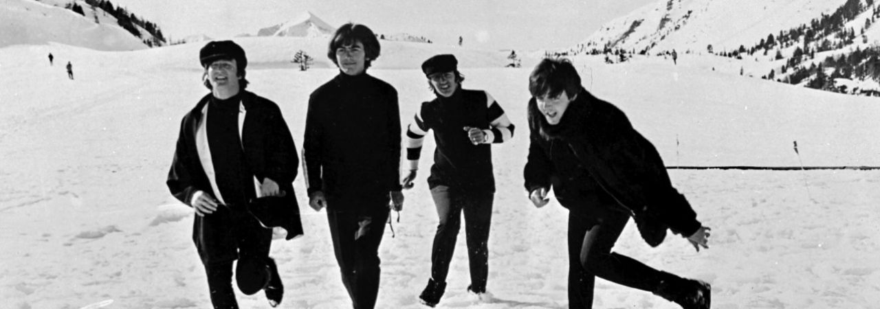 Beatlesi tijekom snimanja filma Help na snijegu