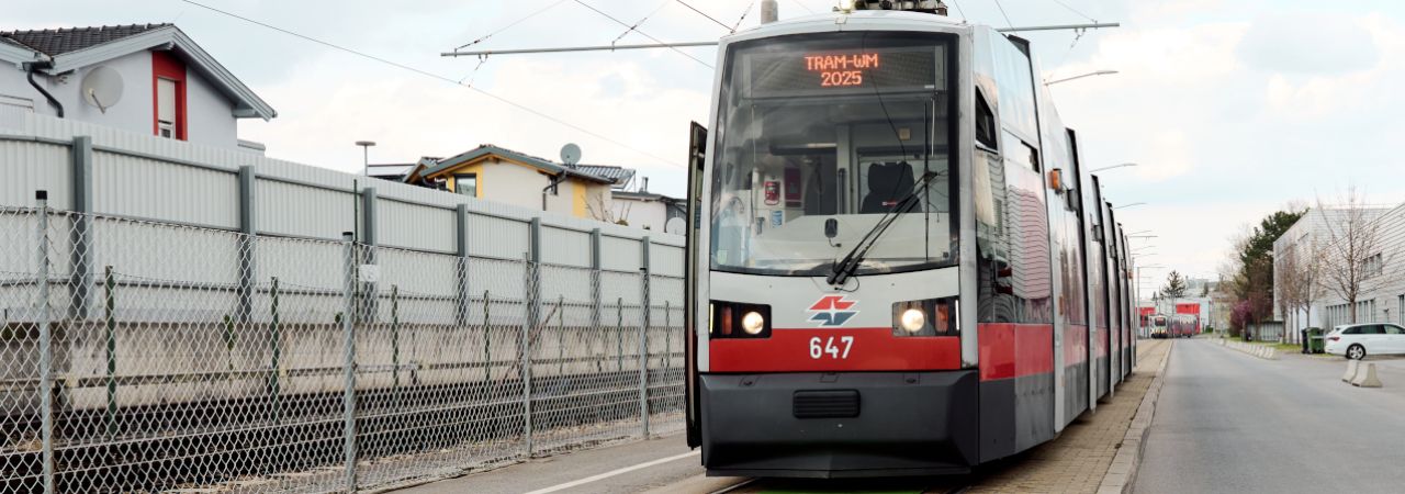 Fahrt bei der Tram WM Ausscheidung 2025