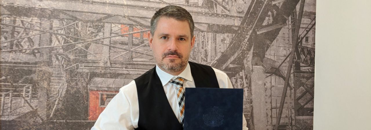 Čeněk Kubelka mit Auszeichnung der Stadt Prag